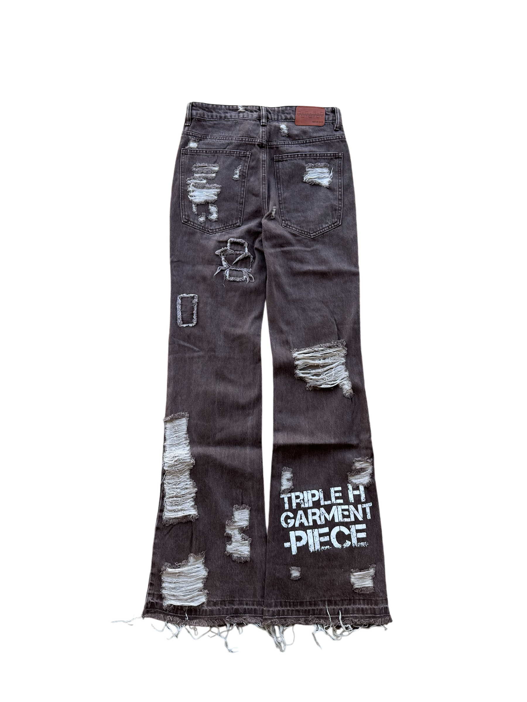 TMH Brown Ripped Denim